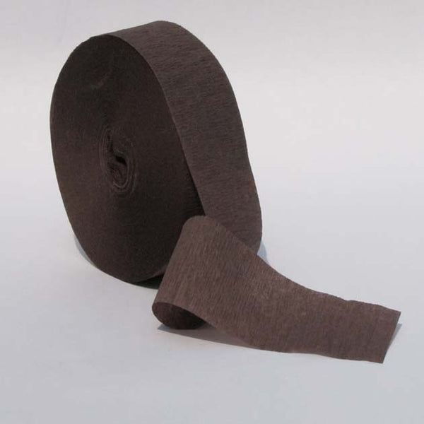 Brown Crepe Paper Streamers 150' Long