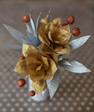 Lia Griffith Metallic Crepe Paper Folds Extra Fine - 3 pack Assortment - Silver, Gold & Copper