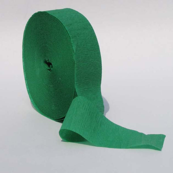 Emerald Green Crepe Streamers 150' Long