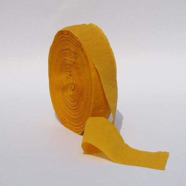 Gold Crepe Paper Streamers 150' Long