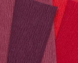 Lia Griffith Extra Fine Crepe Paper - Double Sided 2 Count - Sangria & Aubergine + Cherry & Raspberry