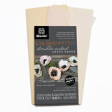 Lia Griffith Extra Fine Crepe Paper - Double Sided 2 Count - Blush Chiffon + Petal & Peach