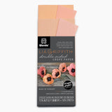 Lia Griffith Extra Fine Crepe Paper - Double Sided 2 Count - Honey Suckle & Coral + Apricot & Light Rose