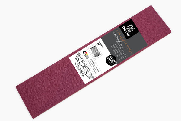 Lia Griffith Crepe Paper Folds Extra Fine - Single - Aubergine