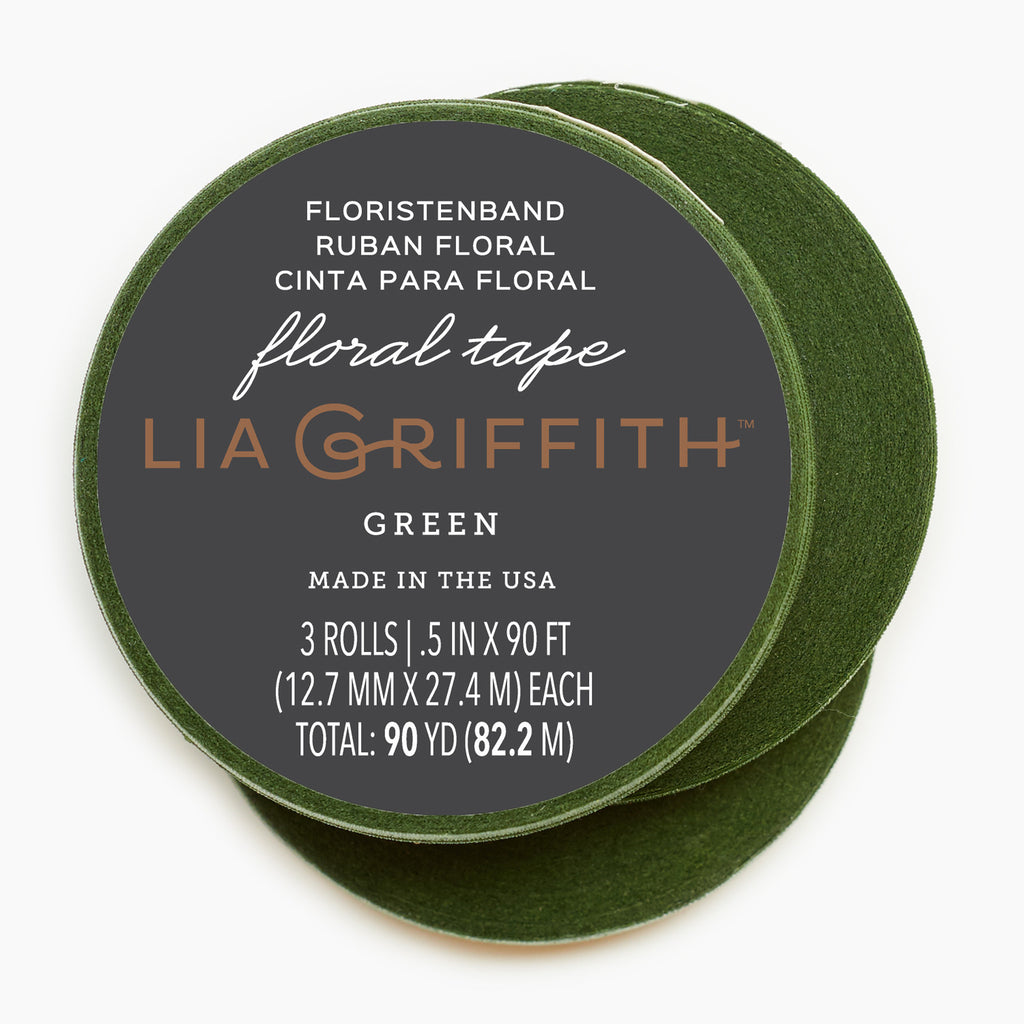 Lia Griffith Floral Tape - Moss Green 3-Pack