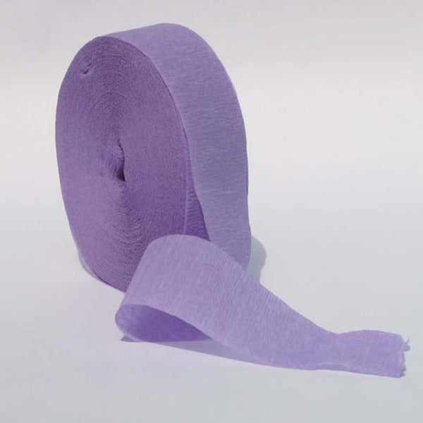 Lavender Crepe Paper Streamers 150' Long