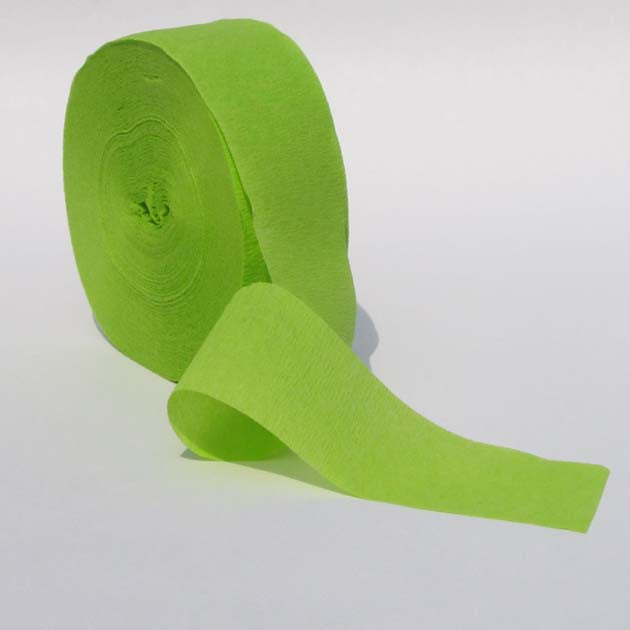 Light Green Crepe Paper Streamers 150' Long