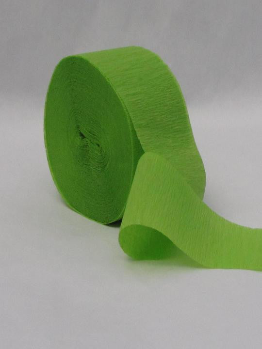 Light Green Crepe Paper Streamers 81' Long