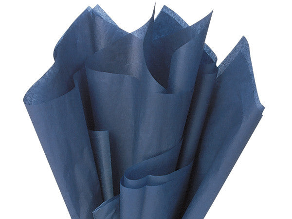 Navy Solid Tissue 20"x30"