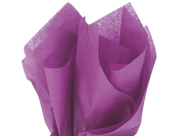 Plum Solid Tissue 20"x30"