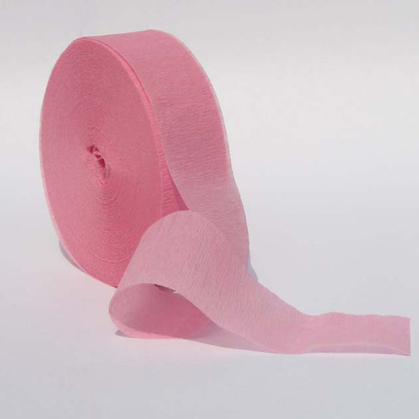 Pink Crepe Paper Streamers 150' Long