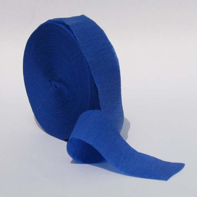 Royal Blue Crepe Paper Streamer 150' Long