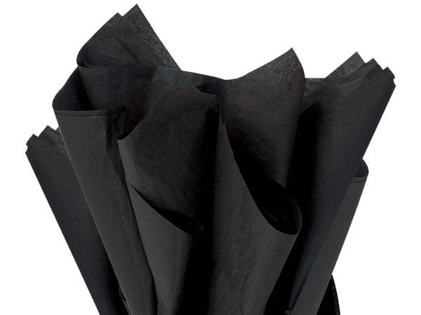 Black Solid Tissue 20" X 30"