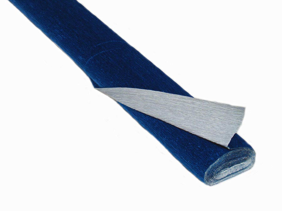 Metallic Blue Crepe Paper