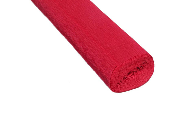 Premium Italian Crepe Paper Roll Heavy-Weight 180 Gram - 582 Crimson