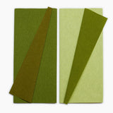 Lia Griffith Extra Fine Crepe Paper - Double Sided 2 Count - Green Tea & Cypress + Fern & Moss