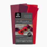 Lia Griffith Extra Fine Crepe Paper - Double Sided 2 Count - Sangria & Aubergine + Cherry & Raspberry
