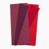 Lia Griffith Extra Fine Crepe Paper - Double Sided 2 Count - Sangria & Aubergine + Cherry & Raspberry