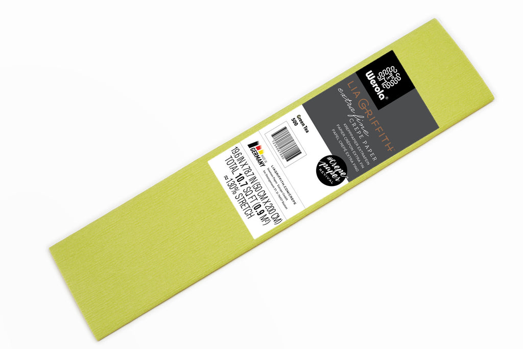 Lia Griffith Crepe Paper Folds Extra Fine - Single - Green Tea