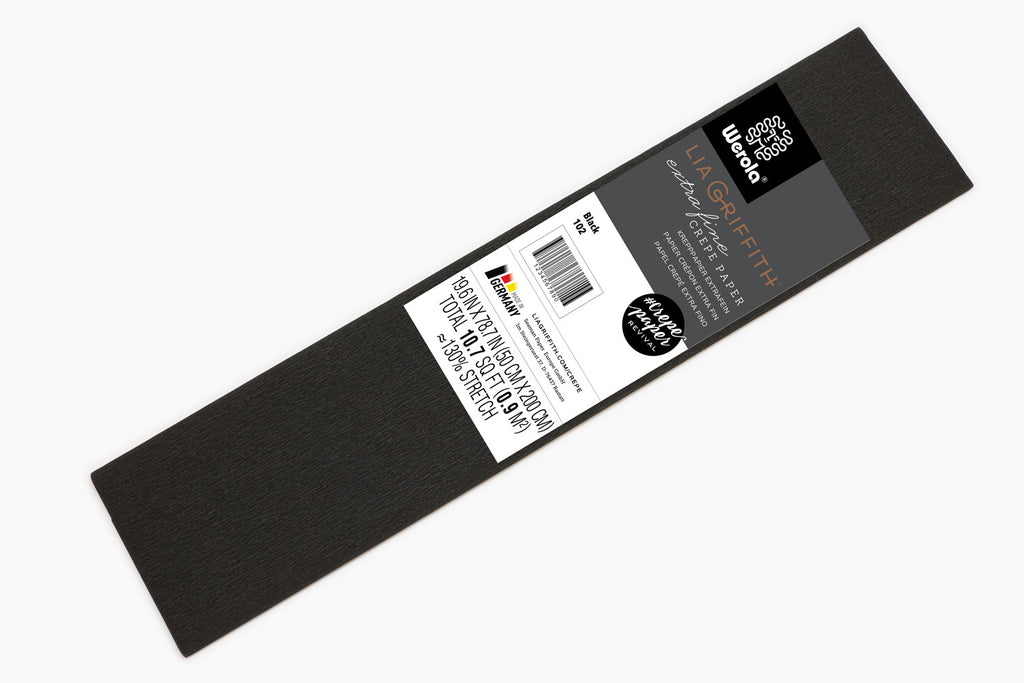 Lia Griffith Crepe Paper Folds Extra Fine - Single - Black