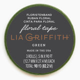 Lia Griffith Floral Tape - Moss Green 3-Pack