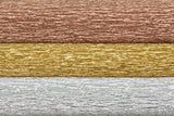 Lia Griffith Metallic Crepe Paper Folds Extra Fine - 3 pack Assortment - Silver, Gold & Copper