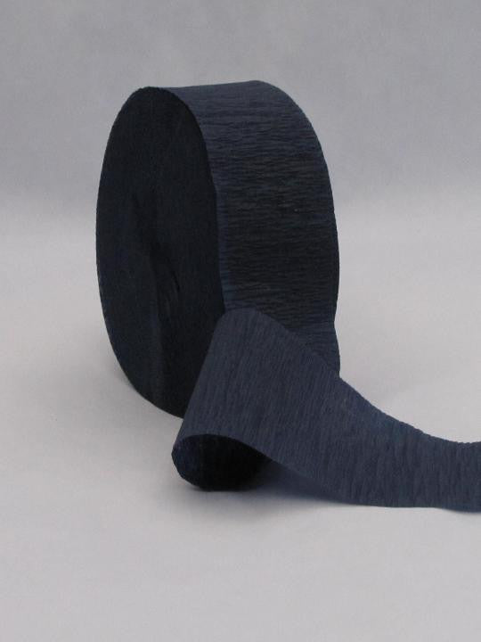 Navy Blue Crepe Paper Streamers 81' Long