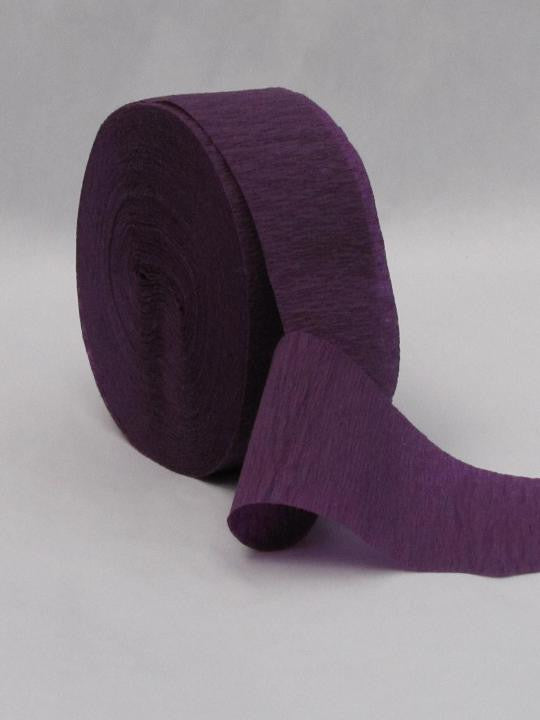 Purple Crepe Paper Streamers 81' Long