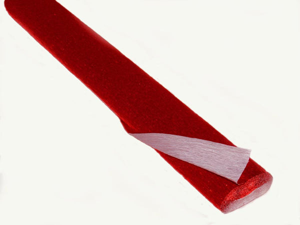 Nvzi Premium Italian Crepe Paper Roll Heavy-Weight 180 Gram,Red