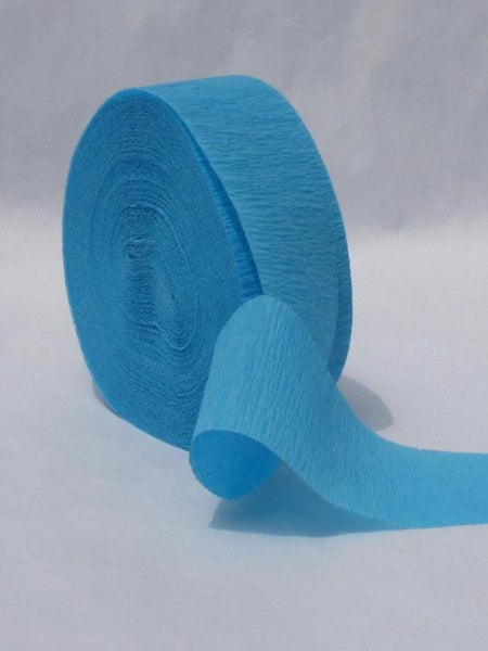 Turquoise Crepe Paper Streamers 150' Long